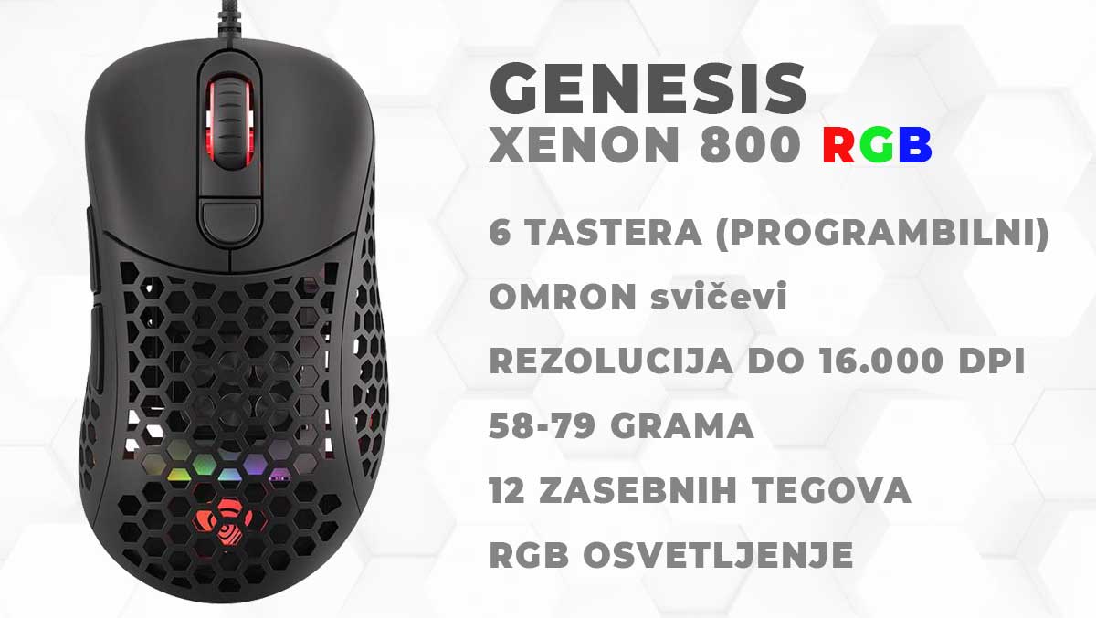 Genesis Xenon 800 RGB Cena