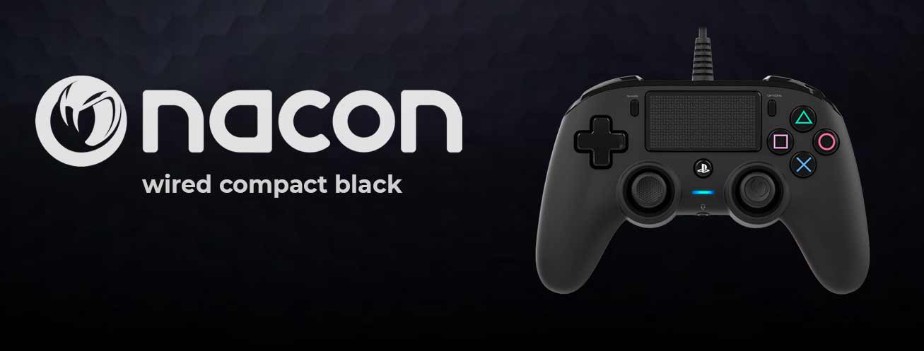 Gamepad Nacon Compact Black PS4 Cena
