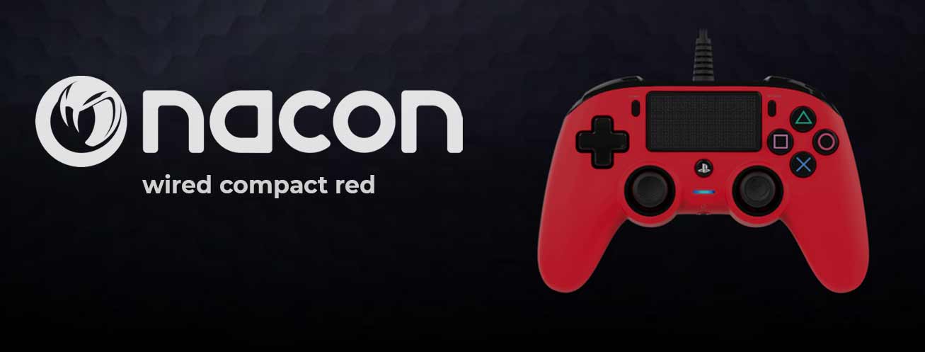 Gamepad Nacon Compact Red PS4 Cena